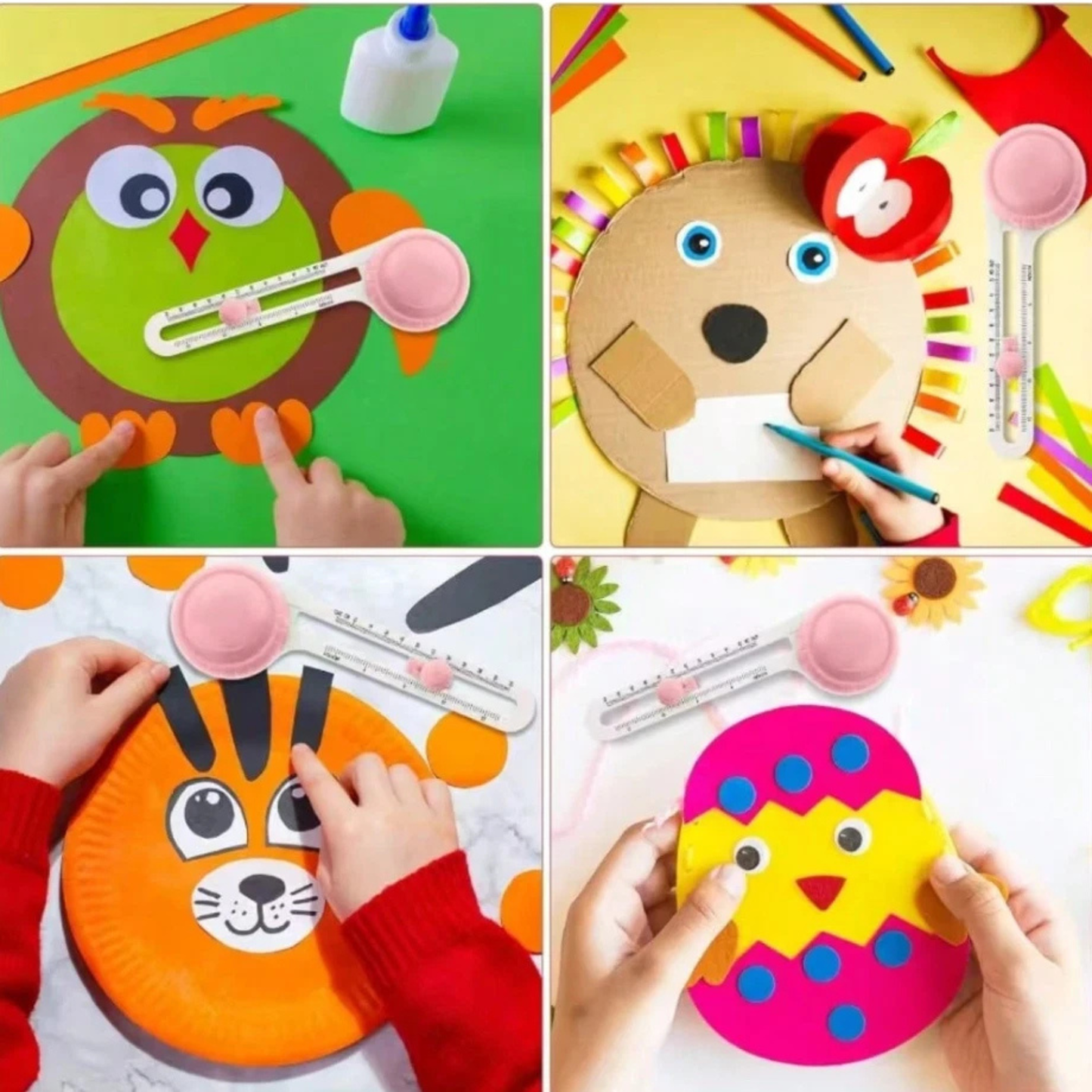 Circle Paper Cutter - Rotary Circle Cutter for Paper Crafts | Adjustable 4-12.5" | Multicolor