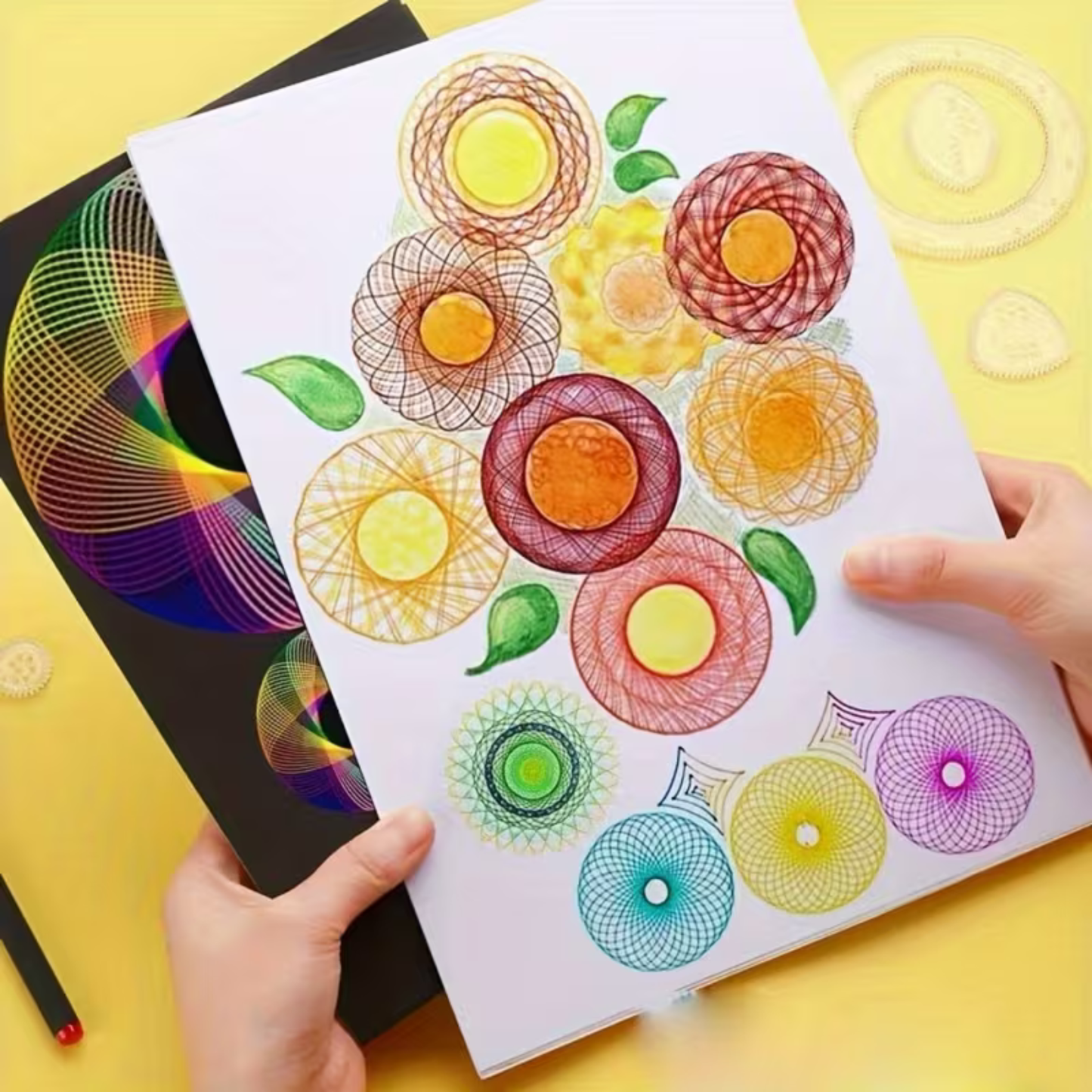 22pcs Multifunctional Geometric Drawing Ruler Set | Spiral Template | Magic Drawing Tool