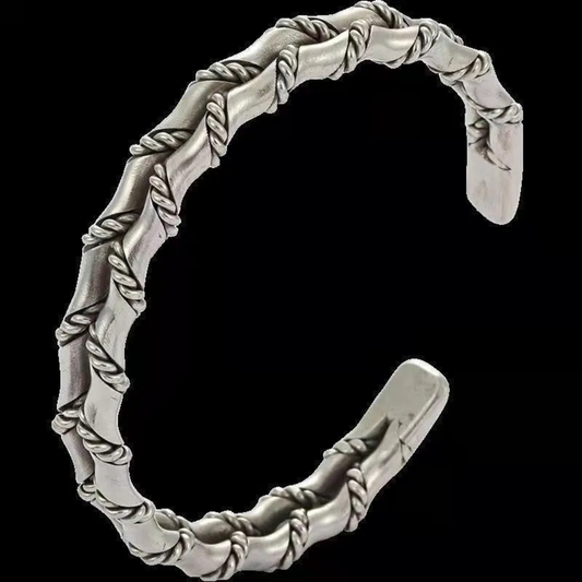 Antique Silver Alloy Bracelet Irregular Twisted Design | Cool Style Jewelry